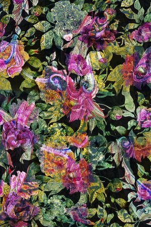 花瓣印花华亿平台图片