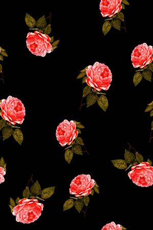 玫瑰印花华亿平台图片