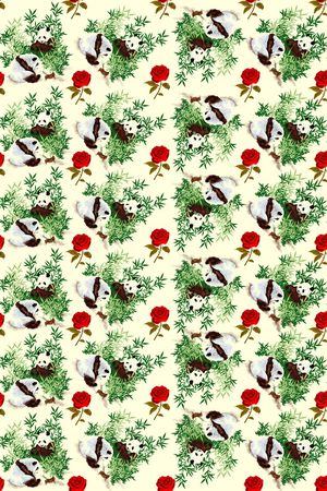 玫瑰花卉印花华亿平台图片