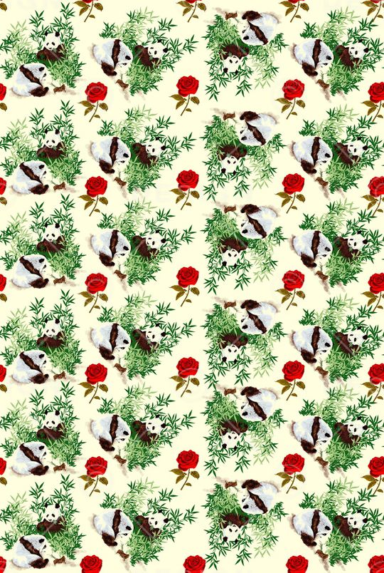 玫瑰花卉印花华亿平台图片