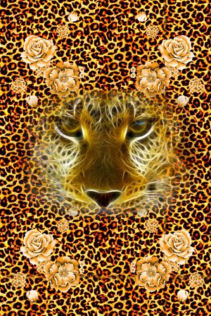 豹纹印花华亿平台图片