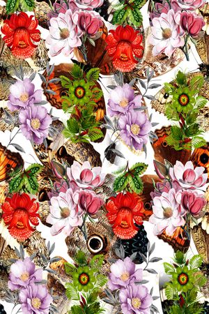 花卉背景印花华亿平台图片