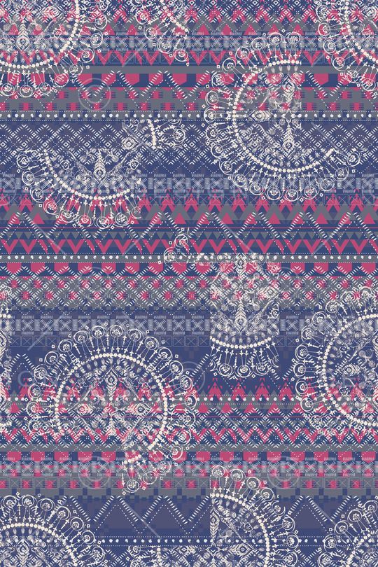 青舞-民俗风印花华亿平台图片