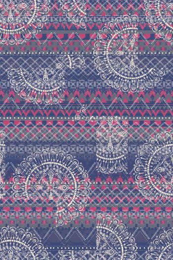 青舞-民俗风印花华亿平台图片