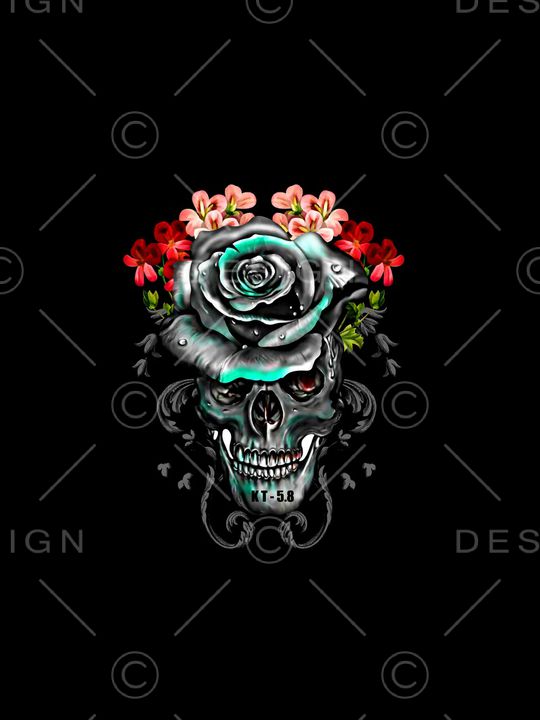 骷髅头印花华亿平台图片