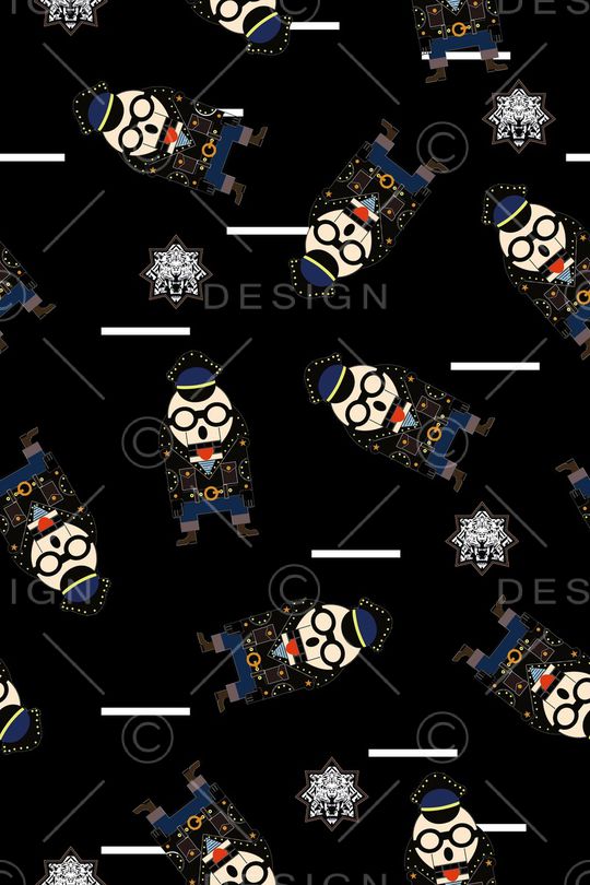 卡通人物印花华亿平台图片