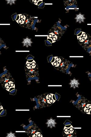 卡通人物印花华亿平台图片