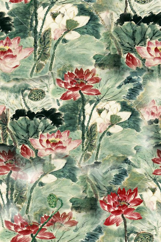 数码艺术花卉印花华亿平台图片