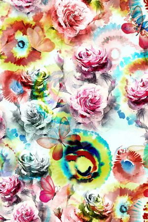 玫瑰印花华亿平台图片