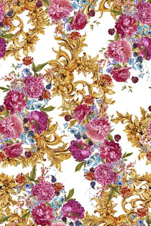 手绘印花华亿平台图片