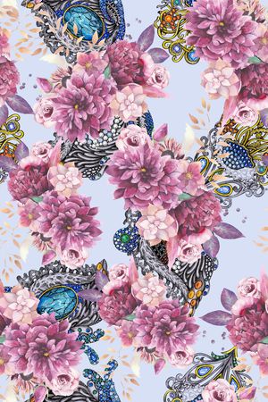 手绘印花华亿平台图片