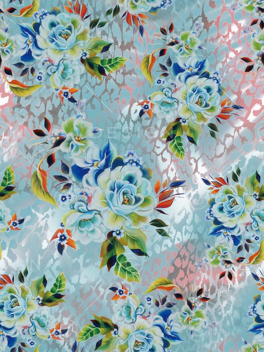 天蓝印花华亿平台图片