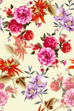 花朵印花华亿平台图片