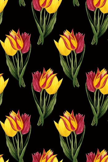 郁金香印花华亿平台图片