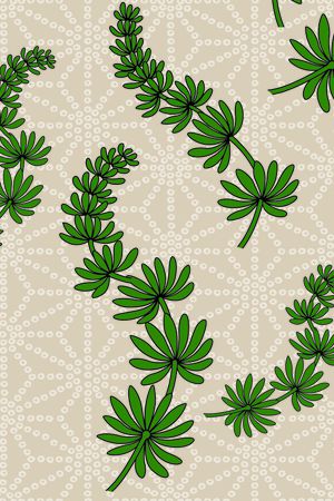 树叶印花华亿平台图片