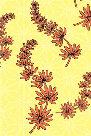 树叶印花华亿平台图片