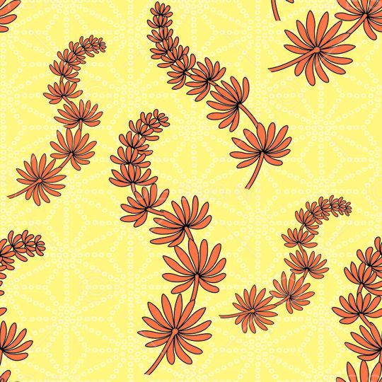 树叶印花华亿平台图片