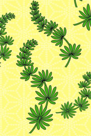 树叶印花华亿平台图片