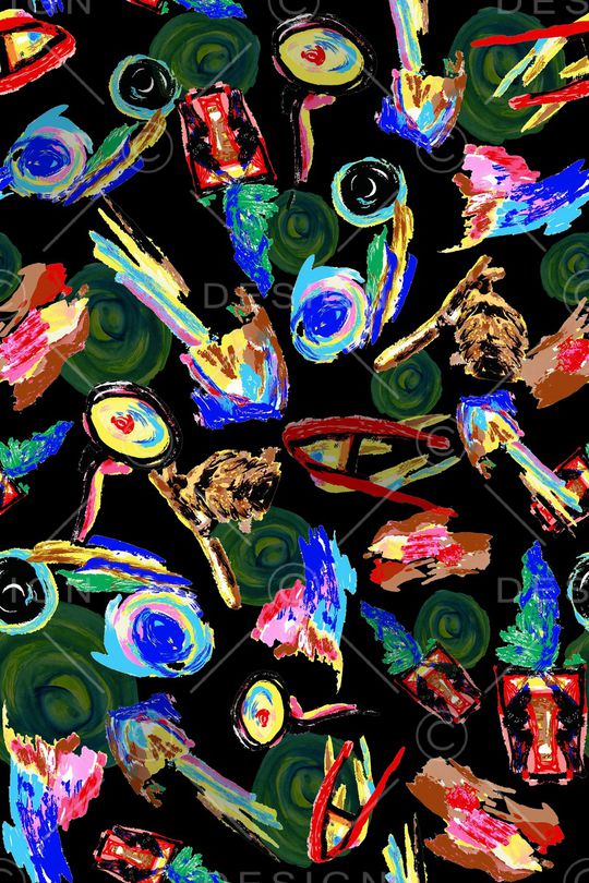 抽象印花华亿平台图片