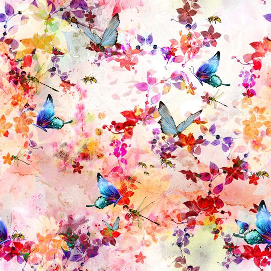 花鸟印花华亿平台图片