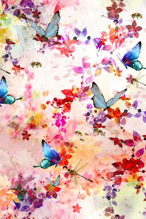 花鸟印花华亿平台图片