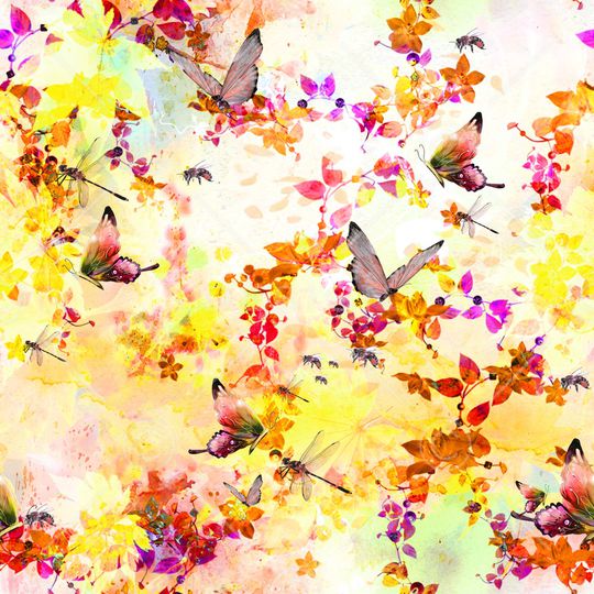 花鸟印花华亿平台图片