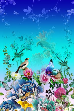 鹿印花华亿平台图片