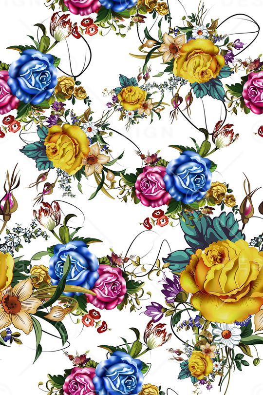 花卉印花华亿平台图片