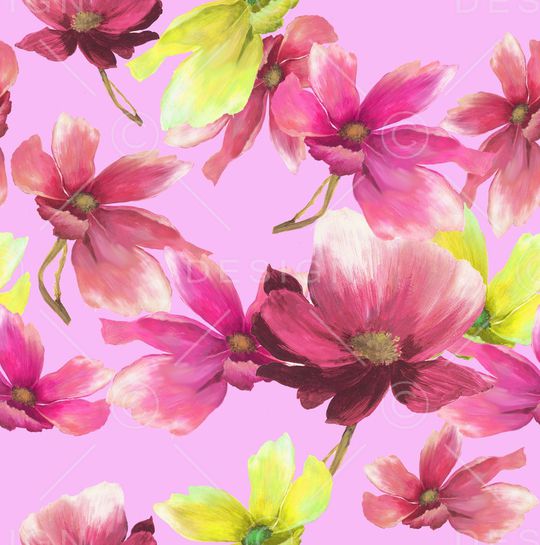 花卉印花华亿平台图片