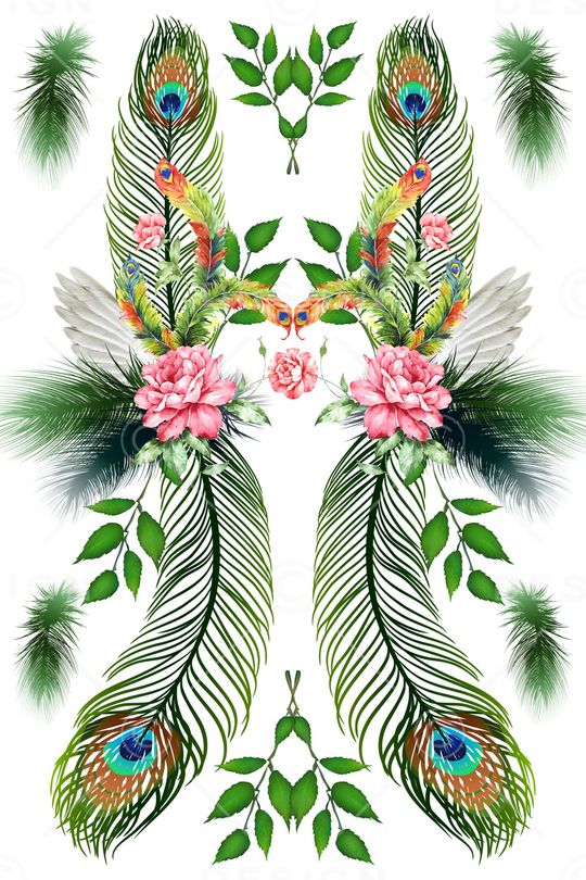 孔雀眼印花华亿平台图片