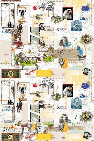 手绘花纹印花华亿平台图片