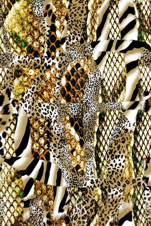 豹纹印花华亿平台图片