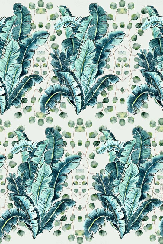 芭蕉叶印花华亿平台图片