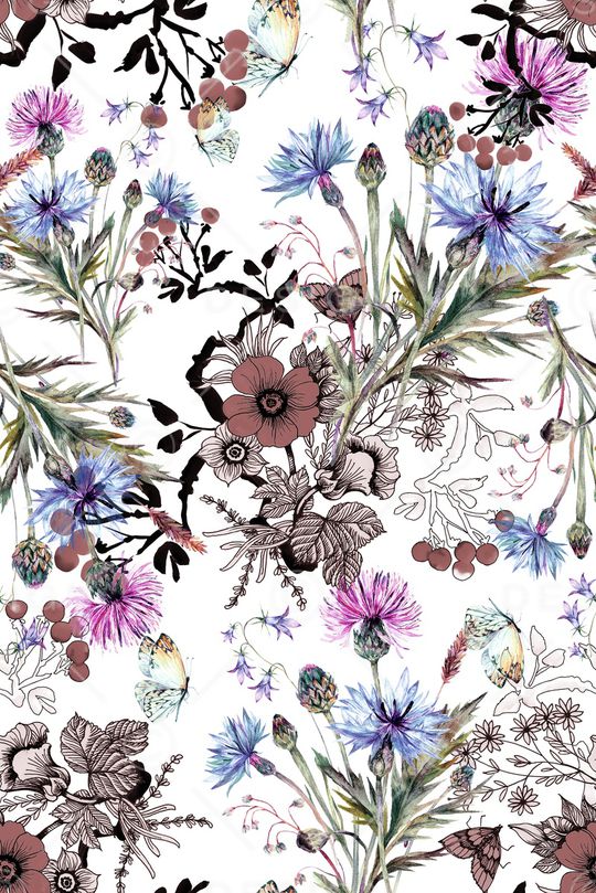 手绘印花华亿平台图片