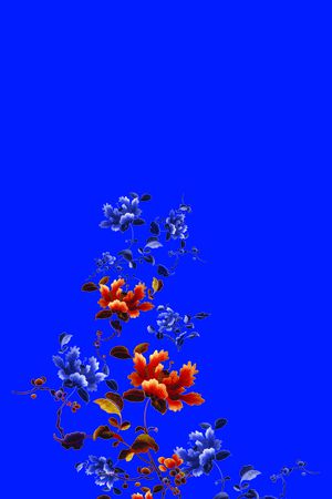 旗袍华亿平台印花华亿平台图片