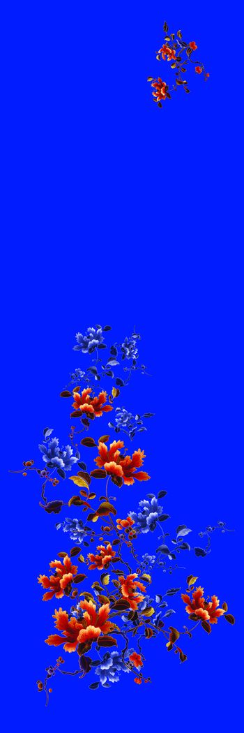 旗袍华亿平台印花华亿平台图片