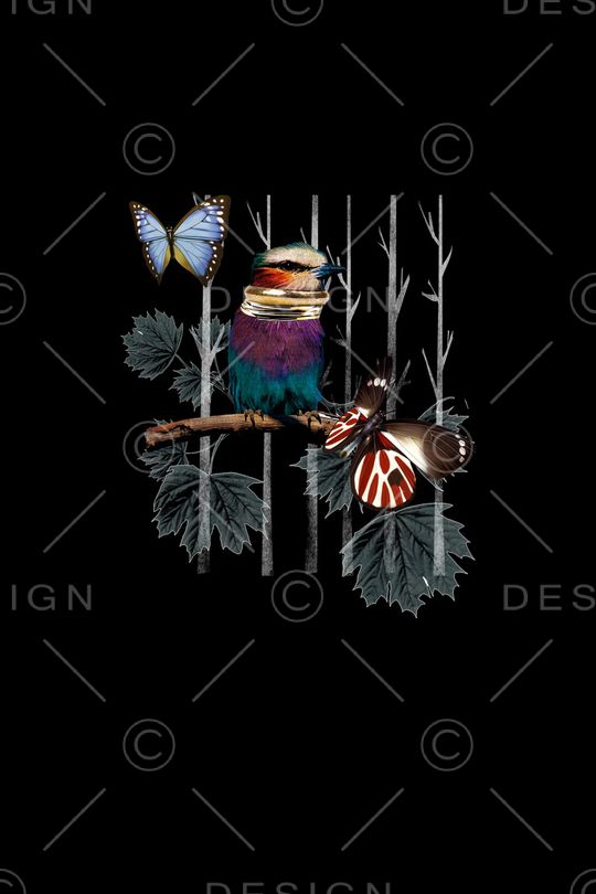 卡通动物印花华亿平台图片