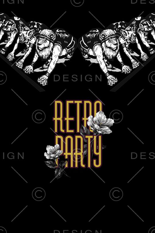 黑白印花华亿平台图片