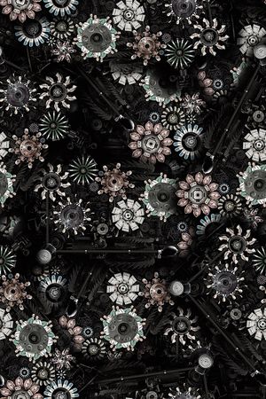 抽象纹理机械几何纹理金属数码印花印花华亿平台图片