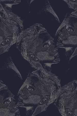 抽象手绘纹理男子人物纹理印花印花华亿平台图片