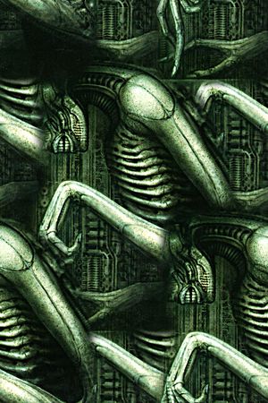 抽象手绘异形金属人物数码印花印花华亿平台图片