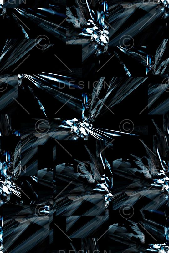 抽象分形艺术几何金属纹理数码印花印花华亿平台图片