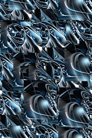 抽象分形艺术几何金属纹理数码印花印花华亿平台图片