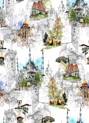 抽象印花华亿平台图片