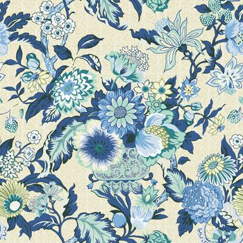 欧式古典花卉印花华亿平台图片