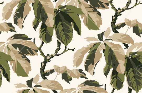 棕榈叶印花华亿平台图片