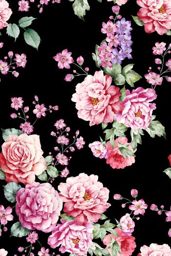 牡丹印花华亿平台图片