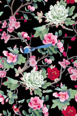 中国风印花华亿平台图片