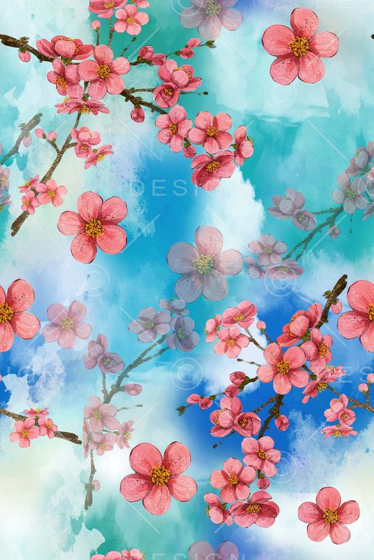 花朵印花华亿平台图片