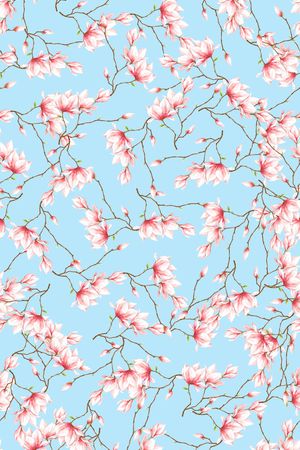 数码花卉类印花华亿平台图片